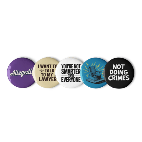 Plead the Fifth Pin Set - US