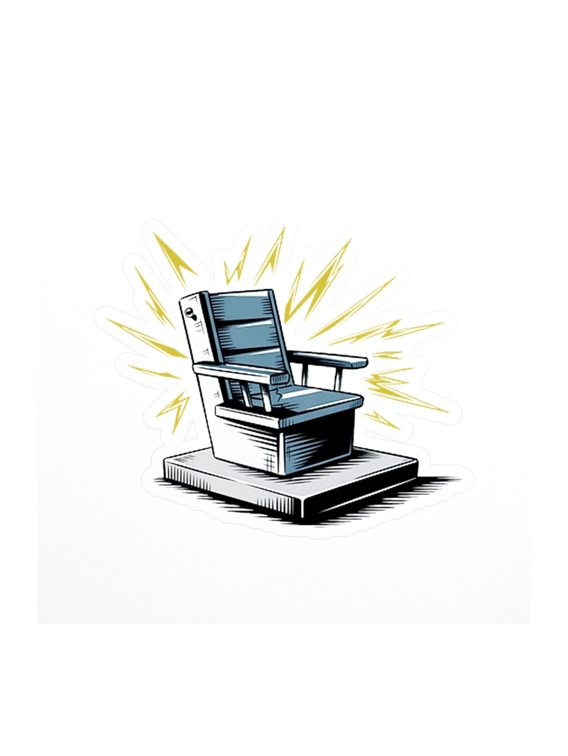 Old Sparky Sticker — DE.STKR-01